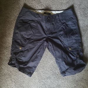 Express Capris/Cargo Shorts Black SZ 6